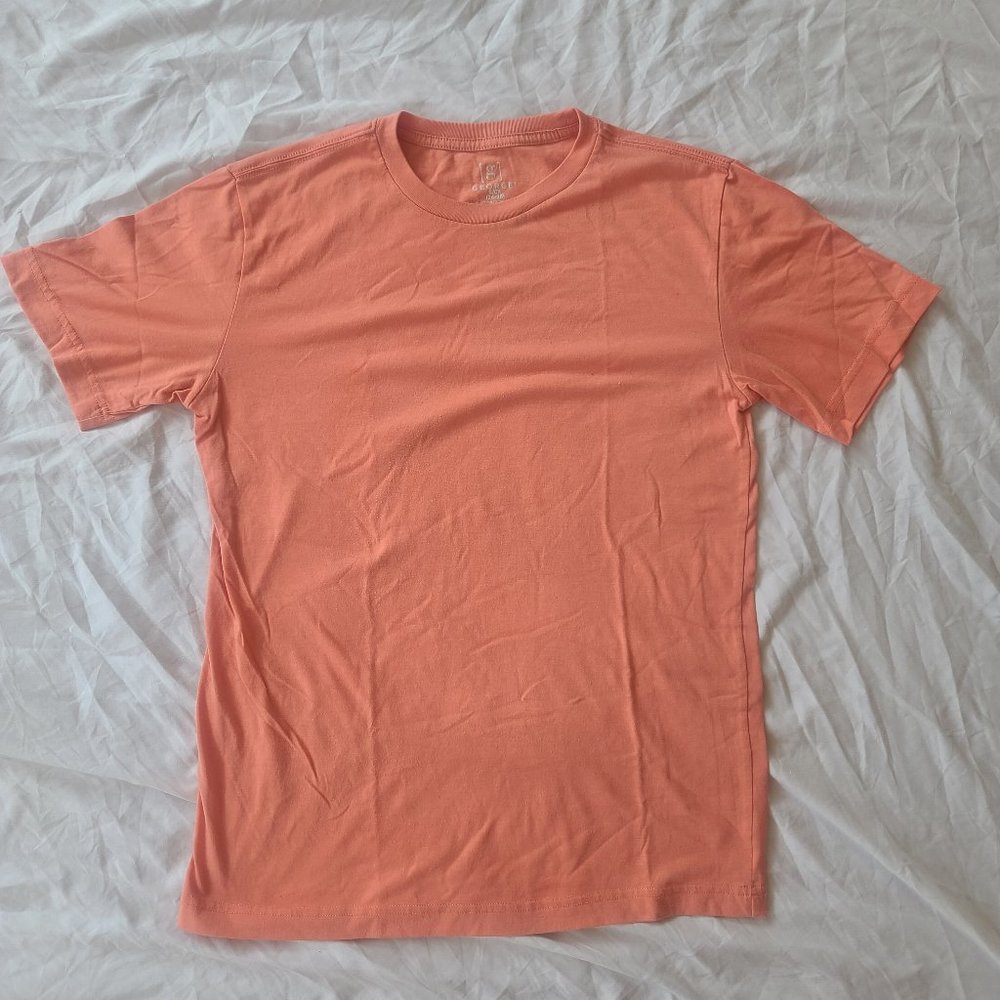 George: Coral-Colored Plain T-Shirt